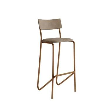 Imagem de Banqueta Alta Cozinha Balcão 1747 Carraro Areia Rose - MÓVEIS CARRARO