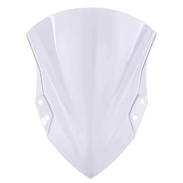 Imagem de Defletor de vento para para-brisas de motocicleta, capa de carenagem frontal protetor de tela para KA-was-AKI N-inja250 N-inja400 2018 2019 2020 2021 2022 2023 (transparente)