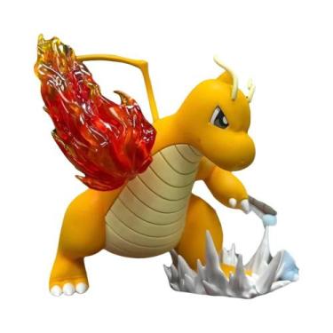 Imagem de Figura De Ação Dragonite Fire Punch Pokemon 10cm Modelo De PVC Brinque