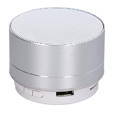 Imagem de LiebeWH Alto-falante, Spaker Portátil LED Sem Fio, Subwoofer Em Liga de Alumínio, Luz Ambiente Cristalina, Estéreo de Alta Definição, Cartão de Memória USB Com Decodificação Automática, Som