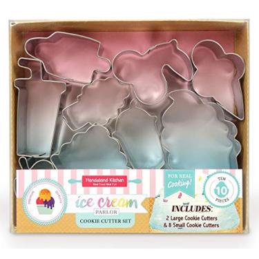 Imagem de Coleção de assar Sweet Shoppe da Handstand Kitchen para crianças, Ice Cream Parlor, 10-Pc Cookie Cutters, 1