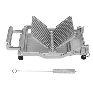Imagem de GLOGLOW Cortador Manual de Queijo, Aço Inoxidável, Fatiador Manual de Pão e Sanduíche Com Linhas de Grade Precisas para Uso Doméstico (10mm)