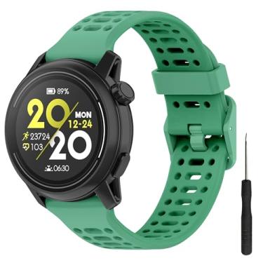Imagem de Pulseira Lyforaz para Samsung Galaxy Watch 3 de 45 mm, pulseira de silicone macio para Galaxy Watch de 46 mm/Gear S3 Classic/Gear S3 Frontier, para COROS PACE 3, substituição para homens e mulheres