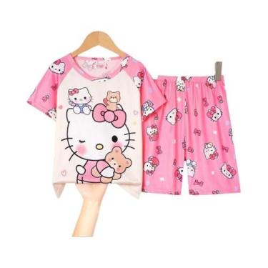 Imagem de Conjunto De Pijamas Masculinos Disney Mickey Mouse Azul Verão Duas Peç