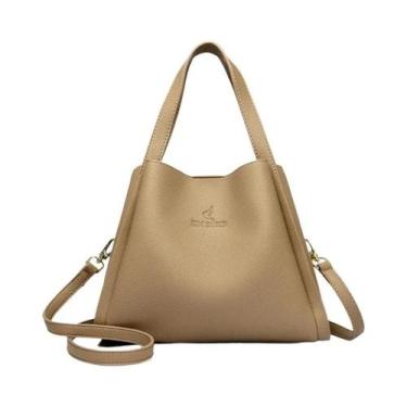 Imagem de Bolsa Tote De Ombro Em Couro Macio De Grande Capacidade Para Mulheres,