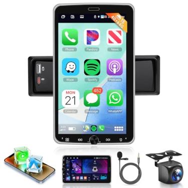 Imagem de Estéreo automotivo 4G + 64G Android Single Din com DSP Wireless Carplay, Android Auto, Sellrich 10,1 polegadas, tela sensível ao toque 1280P, Bluetooth 5.0, rádio para carro, GPS, WiFi, rádio FM/RDS