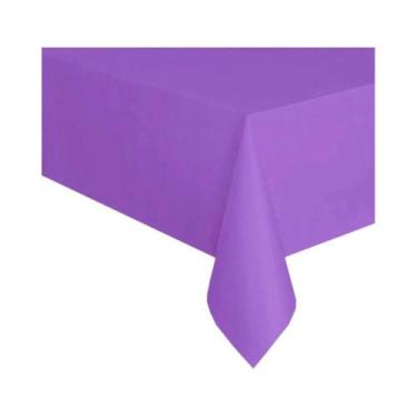 Imagem de Toalha De Mesa Plástica Descartável Cor Macaron Para Decorações De Cas