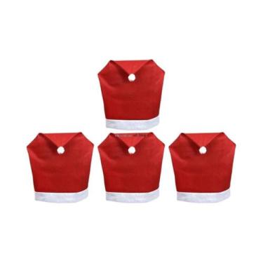 Imagem de Capas De Cadeira De Natal Com Tema De Papai Noel 1-10PCS Decoração De 