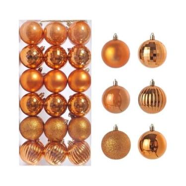 Imagem de 36 Peças De Enfeites Para Árvore De Natal, Bolas Pendentes De 34CM Par