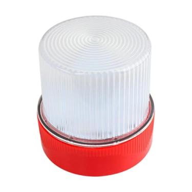 Imagem de QccHieUs Luz de sinalização LED multifuncional com função intermitente, à prova d'água, para carros de correio, veículos UTV, tratores e caminhões, Vermelho