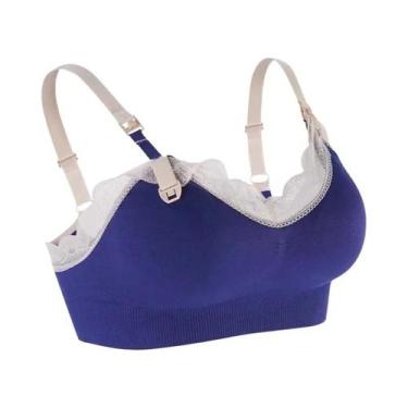 Imagem de Sutiã De Amamentação Sem Fio Em Renda Macia, Sem Costura E Respirável,