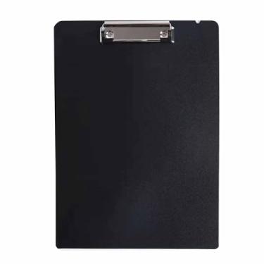 Imagem de Ainoli A4 Prancheta espessada suporte de documentos de mesa multiuso para arquivos materiais escritório escolar (Preta)