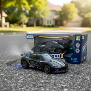 Imagem de Carro Controle Remoto Speed X Com Vapor Luz Drift (Preto)