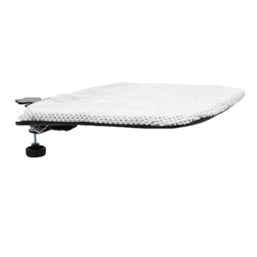 Imagem de KUIDAMOS Cama de Mesa para Gato Dobrável, Semi-círculo, Rede de Dormir Aconchegante para Escritório, Base Resistente para Segurança, Capacidade de Carga de 20 Kg, Pano de Ferro 16,54 X 15,35 pol.