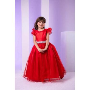 Imagem de Vestido Dama de Honra Vermelho Marie Longo Amanda - Tecido 100% Poliés