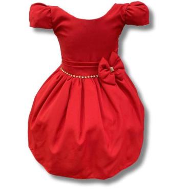 Imagem de Vestido Infantil Daminha Casamento Batizado Aniversário Luxo - Bento E