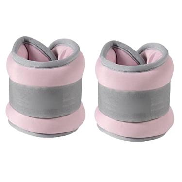 Imagem de Yinhing Saco de Areia Amarrado à Mão, 2 Peças, Alça Ajustável Com Gancho e Laço de Alta Resistência para Treinamento de Força, Saco de Areia de Tornozelo para Dança e Fitness (2, lb)