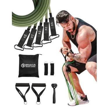 Imagem de Tubing PREMIUM Extreme Carga Máxima 85kg Elástico Exercício Bravus Sport
