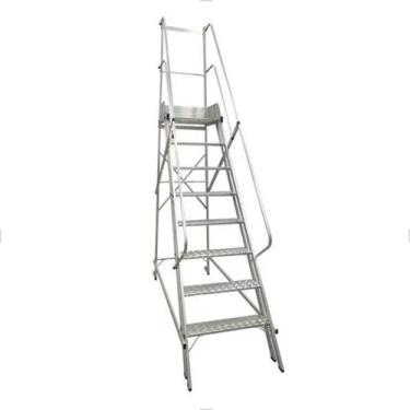 Imagem de Escada de Alumínio Trepadeira 7DG+Plat Corrimão Duplo Plat 2000 Escale