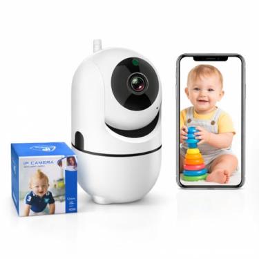 Imagem de Camera Ip Wifi Giratória 1080p Estilo Babá Eletrônica Com Visão Noturna E Alerta De Movimento Microfone Infravermelho Sem Fio com App Câmera Panorâmica Detecção de Movimento