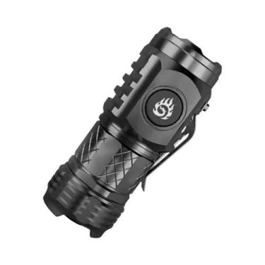 Imagem de Lanterna Tática Mini LED Super Brilhante Com 3 LEDs, Recarregável via 