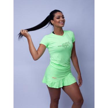 Imagem de Baby Look Dry Cool Vector Verde Neon-Feminino