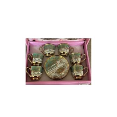Imagem de Xícara de café kit com 12 peças de Cerâmica em porcelana(KS-22218)