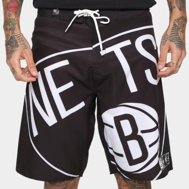 Imagem de Bermuda NBA Brooklyn Nets Maxi Logo Masculina-Masculino