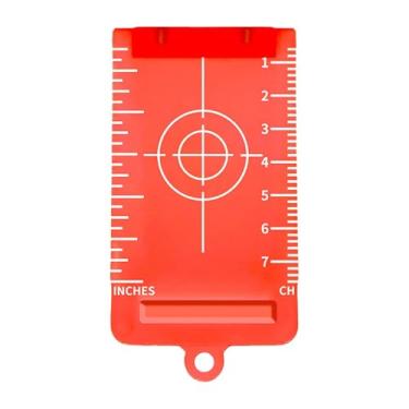 Imagem de Ｂｅｓｇａ Placa de alvo para nivelamento de teto, marcador de nível reutilizável e prático para construção de casas, Vermelho