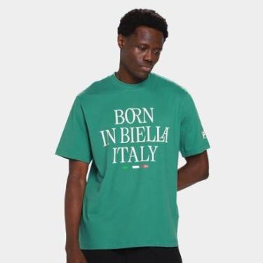 Imagem de Camiseta Fila Comfort Born in Biella Letter Masculina-Masculino