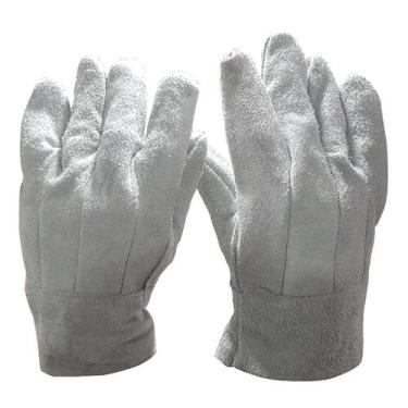 Imagem de Luva de Raspa Soldador Segurança Punho 07 Serviço Pesado Proteção Epi 