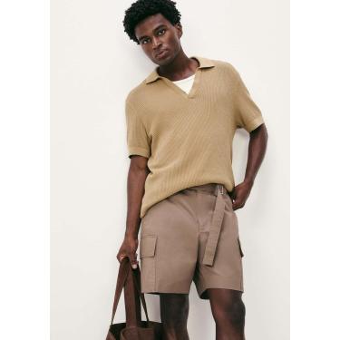 Imagem de Camisa Polo Masculina Decote V Em Tricô-Masculino