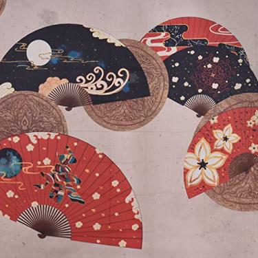 Imagem de Tapete de Parede Toalha Ambiente com Leque Plegável Decoração Festa em Casa Tela Arte Estética para Quarto Sala Estar Dormitório