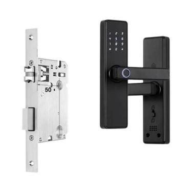 Imagem de Fechadura De Porta Biométrica Com Impressão Digital Em Vários Idiomas,