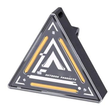 Imagem de Cosiki Luz Triangular de Advertência LED para Bicicleta, Luz de Emergência Recarregável para Ciclismo, Acampamento, Caminhada, à Prova de água Com Clipe Magnético, para Ciclistas Corredores, ABS +