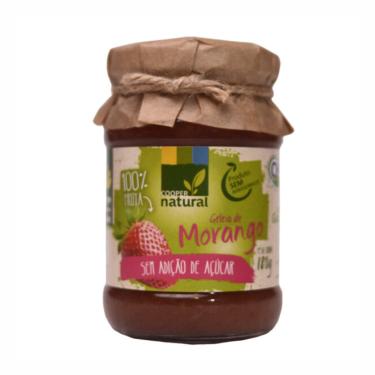 Imagem de Geleia de Morango 100% Fruta Orgânico Sem Adição de Açúcar Coopernatural 180g