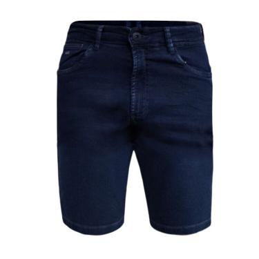 Imagem de Bermuda Max Denim Reta Masculino - Jeans escuro