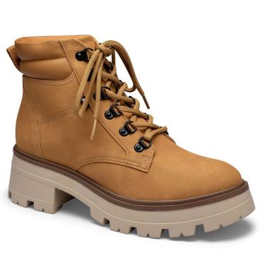 Imagem de Bota Coturno Feminino Couro Foggia Camelo Dakota DA124-0003