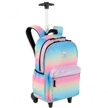 Imagem de Mochila Carrinho Capricho Sunday Degrade Colorido Grande