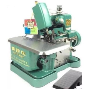 Imagem de Maquina Overloque Butterfly +Led+Pedal Eletrônico-220V, 220V