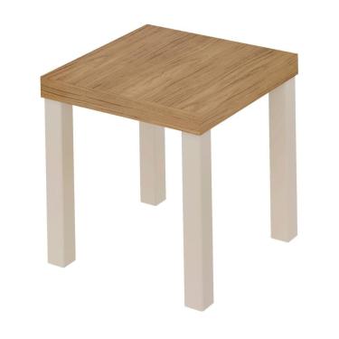 Imagem de Mesa De Apoio Para Sala De Estar Natal Carvalho Off White