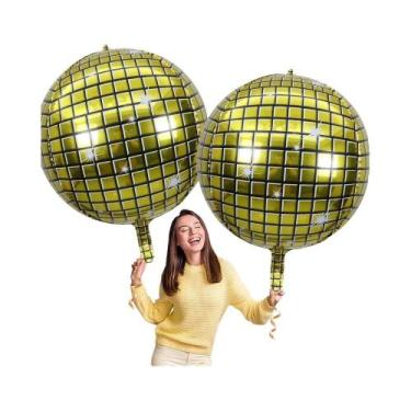 Imagem de Balões De Alumínio Dourado, Prateado, Verde E Vermelho De 32 Polegadas