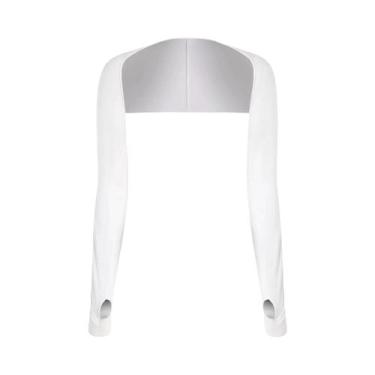 Imagem de Manga De Braço Refrescante Feminina Com Furo Para O Dedo E Proteção UV