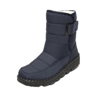 Imagem de Botas De Inverno Femininas Impermeáveis E Antiderrapantes, Quentes, Co