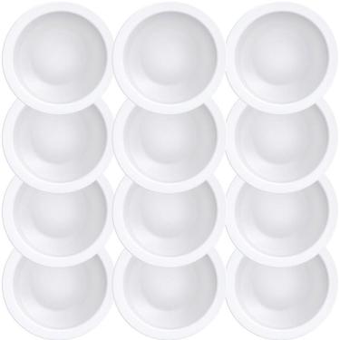 Imagem de 12 Pratos Fundo Tramontina Paola Em Porcelana Branca 22 Cm 96600110