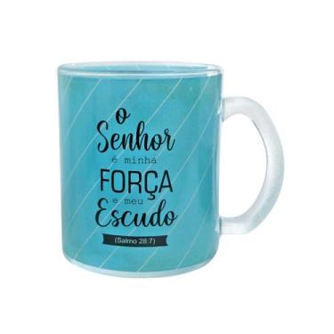Imagem de Caneca de vidro transparente com frase 380ml - QUERO PRESENTEAR, D