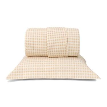 Imagem de Jogo de Cobre-Leito Mini Vichy Areia Westwing, Bege