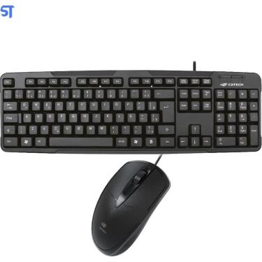 Imagem de Kit Teclado E Mouse Usb Kb-15Bk 1000 Dpi C/Ms-31Bk C3Plus