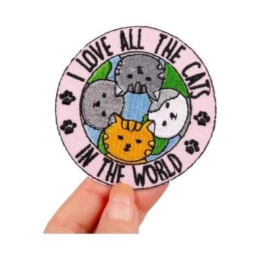 Imagem de Adesivos De Gato Fofos Para Roupa, Bordados Em Desenho Animado, Tipo A
