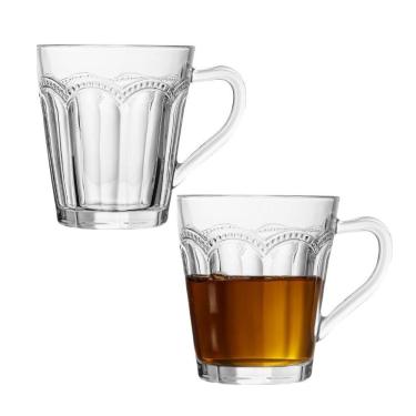 Imagem de Jogo 2 Xícara De Chá Café Belle Epoque Vidro Resistente Transparente 180ml Lyor